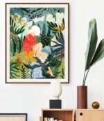 Buy Distracted Reader Art Print by artist Uma Gokhale 83 Oranges unique artist-designed wall art & home décor