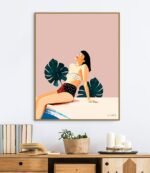 Shop the Sunday modern boho Art Print by artist Uma Gokhale 83 Oranges unique artist-designed wall art & home décor