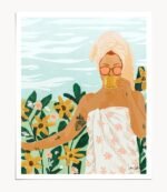 Buy the Earl Grey modern boho illustration painting Art Print by artist Uma Gokhale 83 Oranges unique artist-designed wall art & home décor