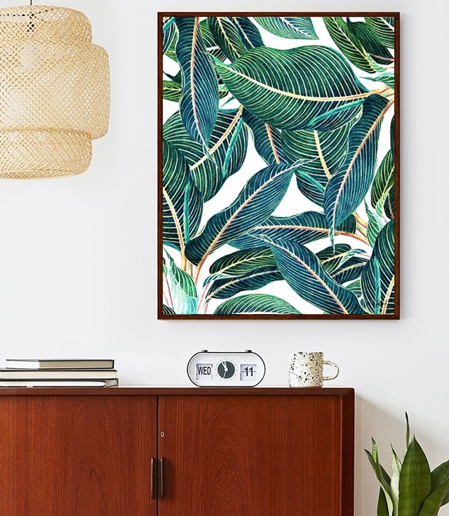 Shop Edge & Dance modern boho botanical Art Print by artist Uma Gokhale 83 Oranges unique artist-designed wall art & home décor