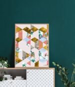 Shop Geometry Of Love abstract collage modern boho Art Print by artist Uma Gokhale 83 Oranges unique artist-designed wall art & home décor