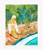 Shop Cheetah On The Wild Side Art Print by artist Uma Gokhale 83 Oranges unique artist-designed wall art & home décor