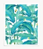 Shop Banana Forest tropical botanical modern illustration Art Print by artist Uma Gokhale 83 Oranges unique artist-designed wall art & home décor