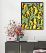 Shop Mango Season botanical tropical nature modern boho painting Art Print by artist Uma Gokhale 83 Oranges unique artist-designed wall art & home décor