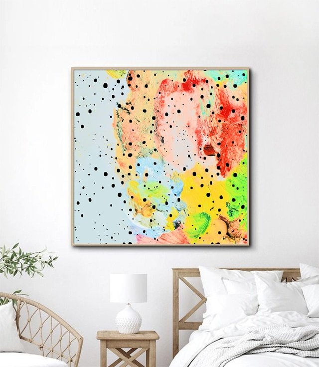 Shop Feels abstract modern boho Art Print by artist Uma Gokhale 83 Oranges unique artist-designed wall art & home décor