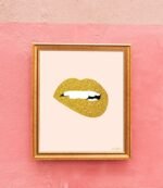 Shop Don't Speak Evil modern boho minimal illustration Art Print by artist Uma Gokhale 83 Oranges unique artist-designed wall art & home décor