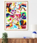 Shop Bipolarity abstract modern boho Art Print by artist Uma Gokhale 83 Oranges unique artist-designed wall art & home décor