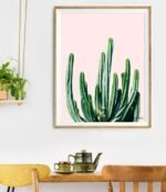 Shop Cactus Blush modern boho minimal nature Art Print by artist Uma Gokhale 83 Oranges unique artist-designed wall art & home décor