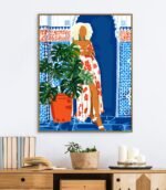 Shop Culture is the arts elevated to a set of beliefs modern boho illustration Art Print by artist Uma Gokhale 83 Oranges unique artist-designed wall art & home décor