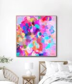 Shop the Candy Shop modern boho abstract painting Art Print by artist Uma Gokhale unique artist-designed wall art & home décor