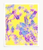 Shop Yellow & Purple Botanical, Eclectic Painting Art Print by artist Uma Gokhale 83 Oranges unique artist-designed wall art & home décor