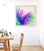 Shop Colorful Palm, Tropical Vibrant Botanical Jungle Art Print by artist Uma Gokhale 83 Oranges unique wall art & home décor