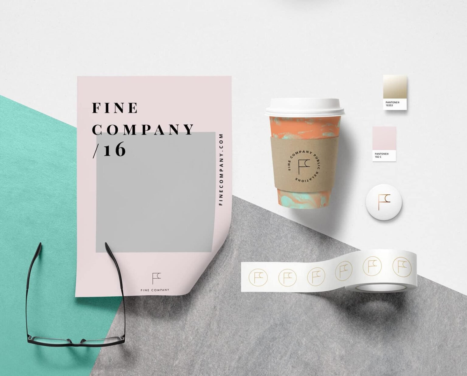 Brand Identity we designed for Fine Company - a Public Relations firm led by Tasha Anderson