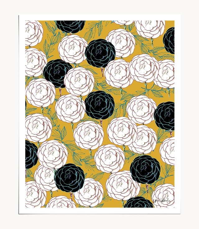 Shop Carnations Art Print by artist Uma Gokhale 83 Oranges unique artist-designed wall art & home décor