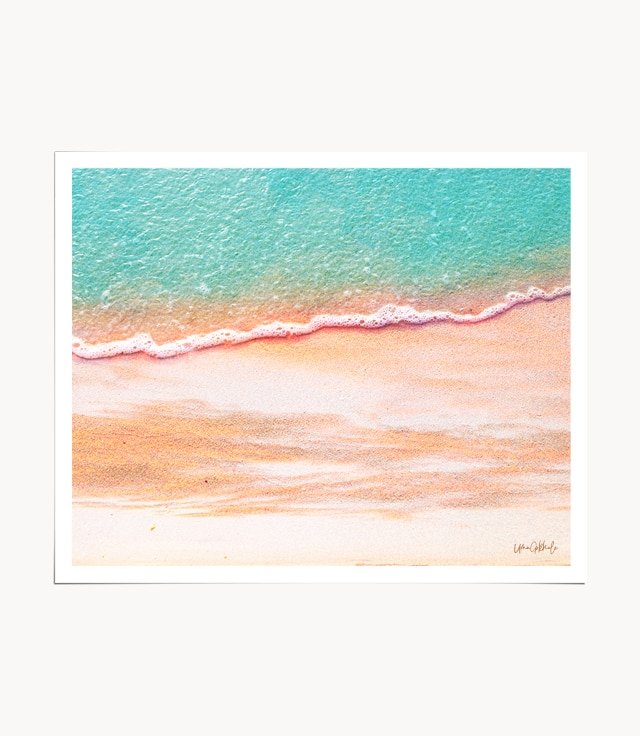 Shop Ocean Sunset Sky Art Print by artist Uma Gokhale 83 Oranges unique artist-designed wall art & home décor