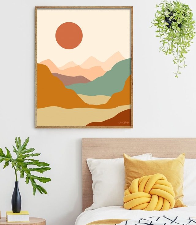 Shop One day at a time Art Print by artist Uma Gokhale 83 Oranges artist-designed unique wall art & home décor