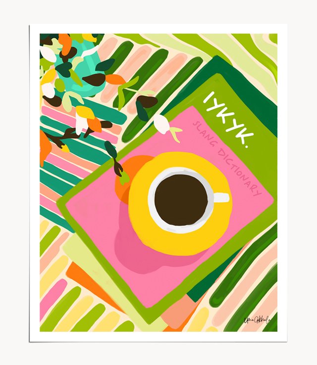 Shop IYKYK, If You Know You Know Art Print by artist Uma Gokhale 83 Oranges artist-designed unique wall art & home décor