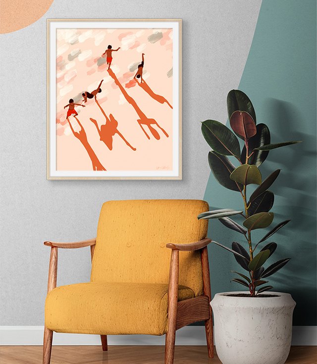 Shop Free Spirits Art Print by artist Uma Gokhale 83 Oranges artist-designed unique wall art & home décor