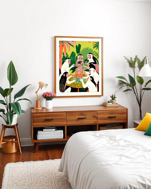 Shop Monket poker & Royal Flush Art Print, Canvas Print & Fabric Print - exclusively available at 83oranges.com by artist Uma Gokhale India