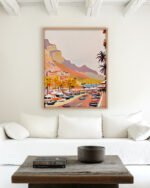 Shop Monte Carlo Romance Painting Art Print, Canvas Print, Commercial digital license & Instant download printable - exclusively available at 83oranges.com by artist Uma Gokhale India