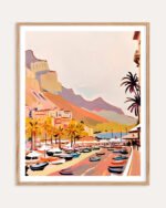 Shop Monte Carlo Romance Painting Art Print, Canvas Print, Commercial digital license & Instant download printable - exclusively available at 83oranges.com by artist Uma Gokhale India