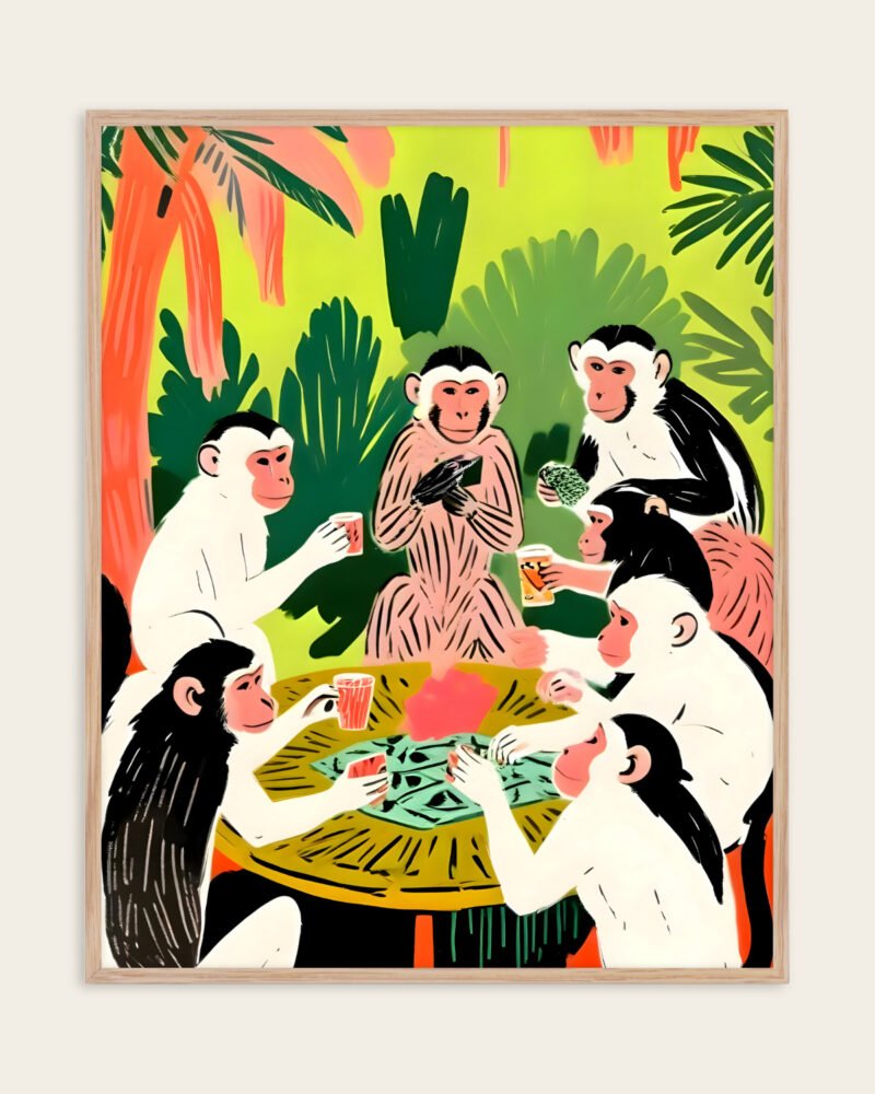 Shop Monkey poker & Royal Flush Art Print, Canvas Print, Commercial digital license & Instant download printable - exclusively available at 83oranges.com by artist Uma Gokhale India Shop Monkey poker & Royal Flush Art Print, Canvas Print, Commercial digital license & Instant download printable - exclusively available at 83oranges.com by artist Uma Gokhale India