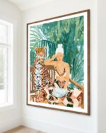 Shop The Jungle (Special Edition) small batch Art Print, Canvas Print, Commercial digital license & Instant download printable - exclusively available at 83oranges.com by artist Uma Gokhale India