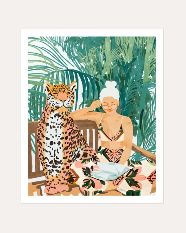 Shop The Jungle (Special Edition) small batch Art Print, Canvas Print, Commercial digital license & Instant download printable - exclusively available at 83oranges.com by artist Uma Gokhale India