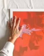 Shop Threesome tea party prep eclectic bohemian maximalist painting small batch graphic Art Print, Canvas Print, Commercial digital license & Instant download printable - exclusively available at 83oranges.com by artist Uma Gokhale India