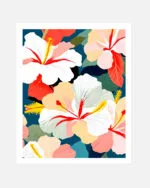 Shop Tropical Hibiscus Botanical Art Print, Canvas Print & Fabric Print - exclusively available at 83oranges.com by artist Uma Gokhale India