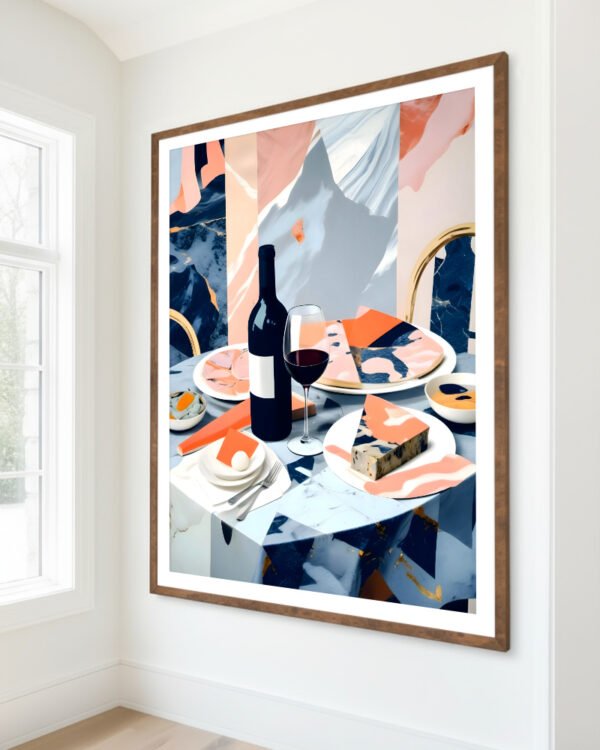 Shop Italian Lunch small batch Art Print, Canvas Print & Fabric Print - exclusively available at 83oranges.com by artist Uma Gokhale India