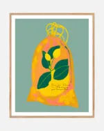 Shop life giving you lemons motivational quirky typography Art Print, Canvas Print & Fabric Print - exclusively available at 83oranges.com by artist Uma Gokhale India