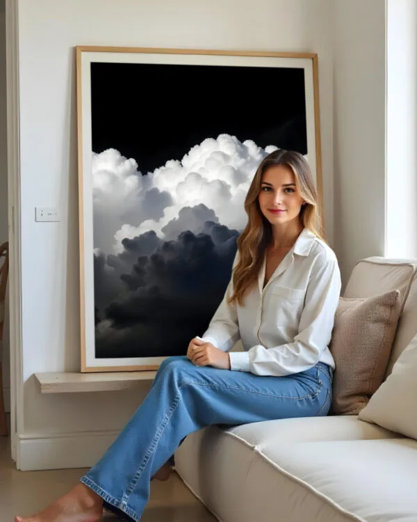 Shop Drama queen dark sky clouds Art Print, Canvas Print & Fabric Print - exclusively available at 83oranges.com by artist Uma Gokhale India