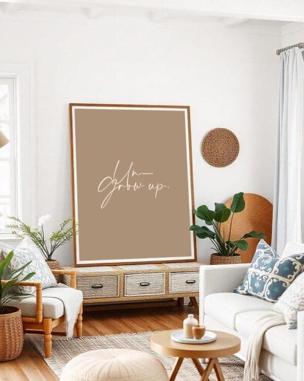 Shop Upgrow up Art Print, Canvas Print & Fabric Print - exclusively available at 83oranges.com by artist Uma Gokhale India