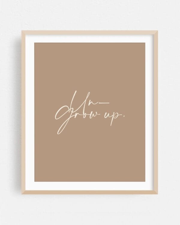 Shop Upgrow up Art Print, Canvas Print & Fabric Print - exclusively available at 83oranges.com by artist Uma Gokhale India