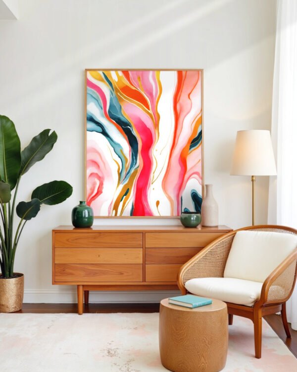 Shop Colorgasmic marble abstract luxe Art Print, Canvas Print, Commercial digital license & Instant download printable - exclusively available at 83oranges.com by artist Uma Gokhale India