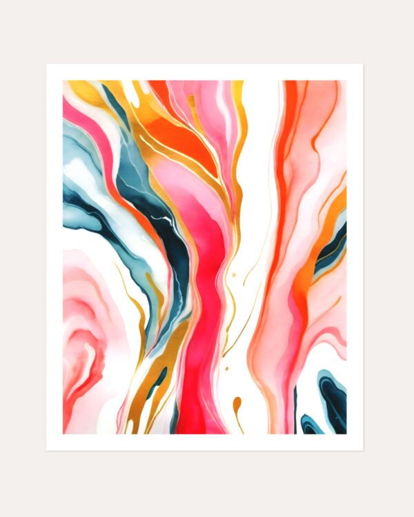 Shop Colorgasmic marble abstract luxe Art Print, Canvas Print, Commercial digital license & Instant download printable - exclusively available at 83oranges.com by artist Uma Gokhale India