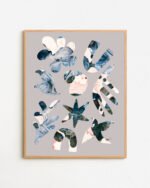 Shop abstract eclectic marble graphic art small batch graphic Art Print, Canvas Print & Fabric Print - exclusively available at 83oranges.com by artist Uma Gokhale India