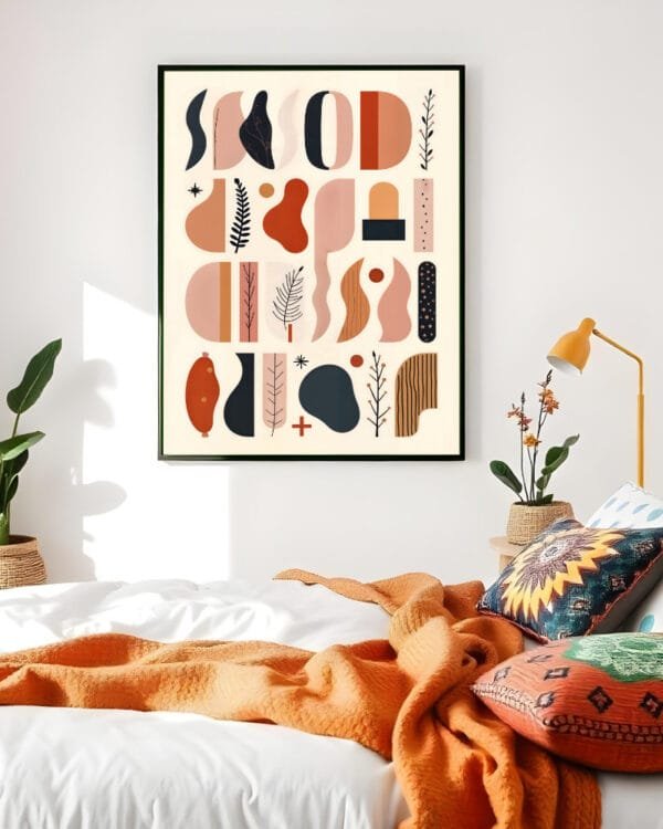 Shop autumn abstract botanical earthy small batch graphic Art Print, Canvas Print & Fabric Print - exclusively available at 83oranges.com by artist Uma Gokhale India