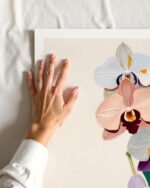 Shop Orchids Painting Floral Botanical Nature Art Print, Canvas Print, Commercial digital license & Instant download printable- exclusively available at 83oranges.com by artist Uma Gokhale India