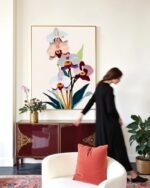 Shop Orchids Painting Floral Botanical Nature Art Print, Canvas Print, Commercial digital license & Instant download printable- exclusively available at 83oranges.com by artist Uma Gokhale India
