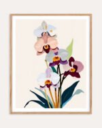 Shop Orchids Painting Floral Botanical Nature Art Print, Canvas Print, Commercial digital license & Instant download printable- exclusively available at 83oranges.com by artist Uma Gokhale India