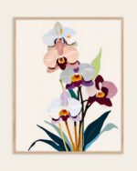 Shop Orchids Painting Floral Botanical Nature Art Print, Canvas Print, Commercial digital license & Instant download printable- exclusively available at 83oranges.com by artist Uma Gokhale India