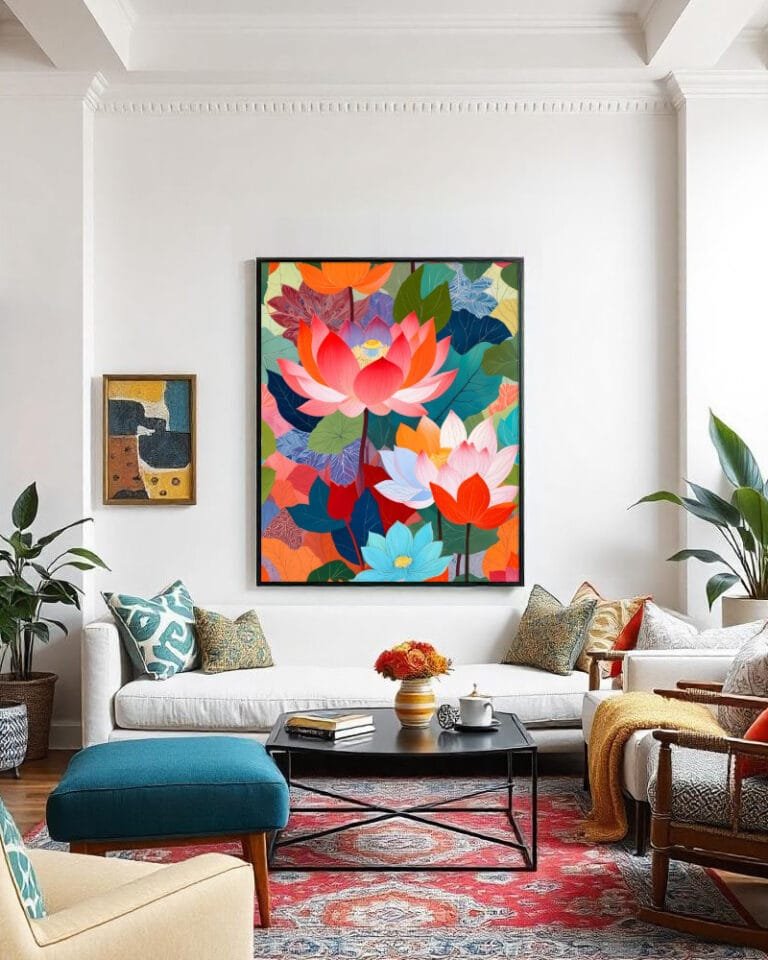 The Enchanted Lotus Garden Art Print photo review