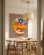 Shop Abundance of Thoughts Botanical Abstract Art Print, Canvas Print, Commercial digital license & Instant download printable - exclusively available at 83oranges.com by artist Uma Gokhale India