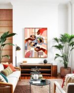 Shop Figs & fika - party tabletop eclectic bohemian painting small batch graphic Art Print, Canvas Print & Fabric Print - exclusively available at 83oranges.com by artist Uma Gokhale India