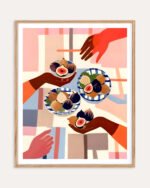 Shop Figs & fika - party tabletop eclectic bohemian painting small batch graphic Art Print, Canvas Print, Commercial digital license & Instant download printable - exclusively available at 83oranges.com by artist Uma Gokhale India Shop Figs & fika - party tabletop eclectic bohemian painting small batch graphic Art Print, Canvas Print, Commercial digital license & Instant download printable - exclusively available at 83oranges.com by artist Uma Gokhale India