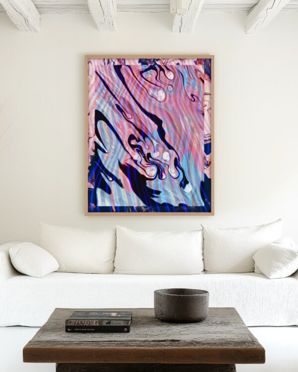 Shop Focus Abstract Psychedelic Marble small batch graphic Art Print, Canvas Print, Commercial digital license & Instant download printable - exclusively available at 83oranges.com by artist Uma Gokhale India