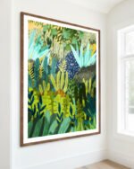 Shop jungle Botanical Nature Painting Art Print, Canvas Print, Commercial digital license & Instant printable download - available at 83oranges.com by artist Uma Gokhale India