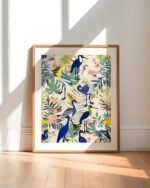 Shop bird symphony birds botanical wildlife forest small batch Art Print, Canvas Print & Fabric Print - exclusively available at 83oranges.com by artist Uma Gokhale India